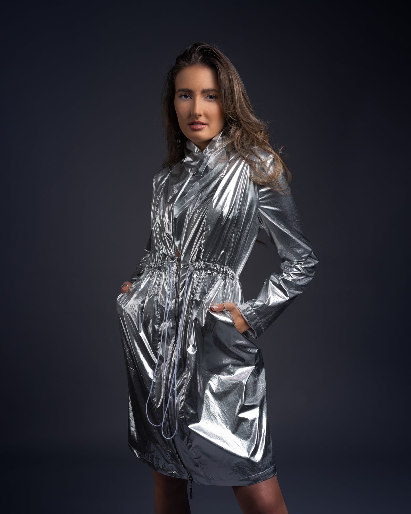 Metallic Raincoat