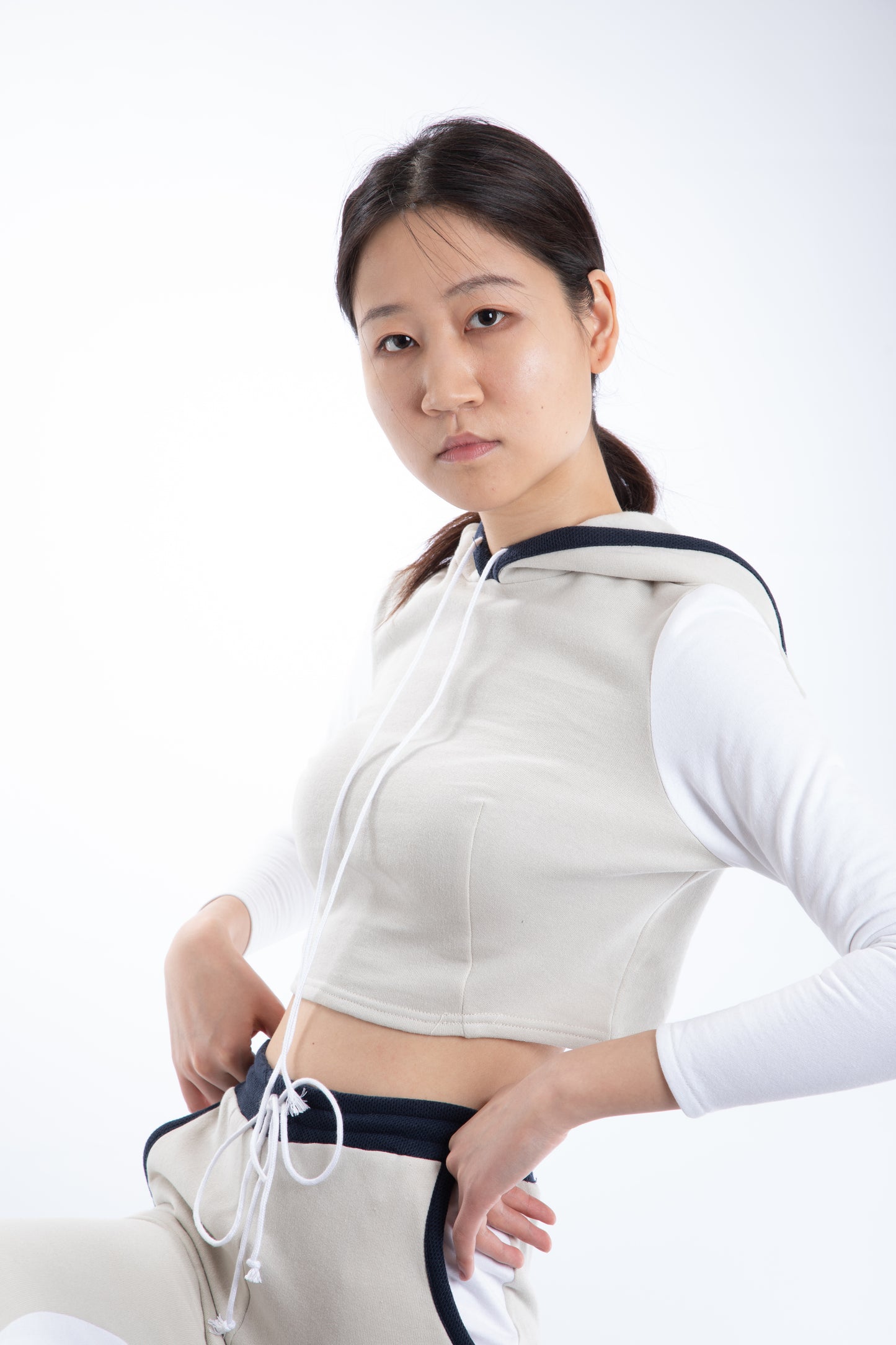 Women's Crop Hoodie-NICZKA