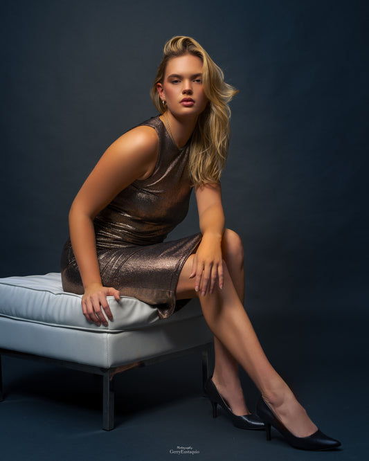 Bronze Racer Dress