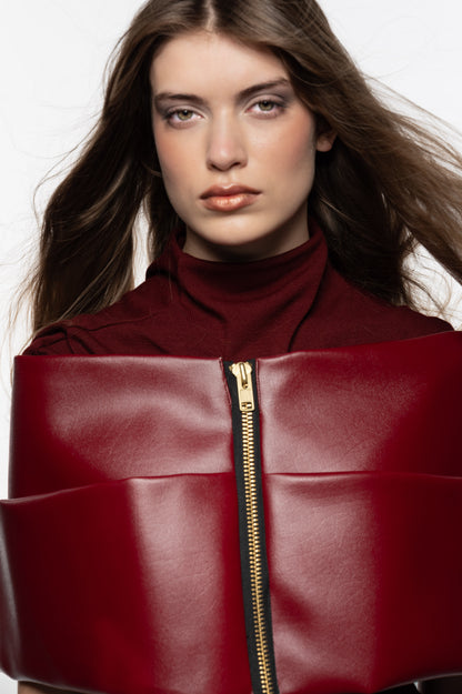 Burgundy Shrug