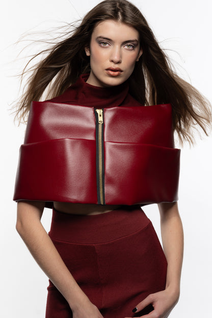 Burgundy Shrug