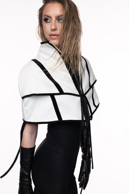 Zip-Up Cape Shrug