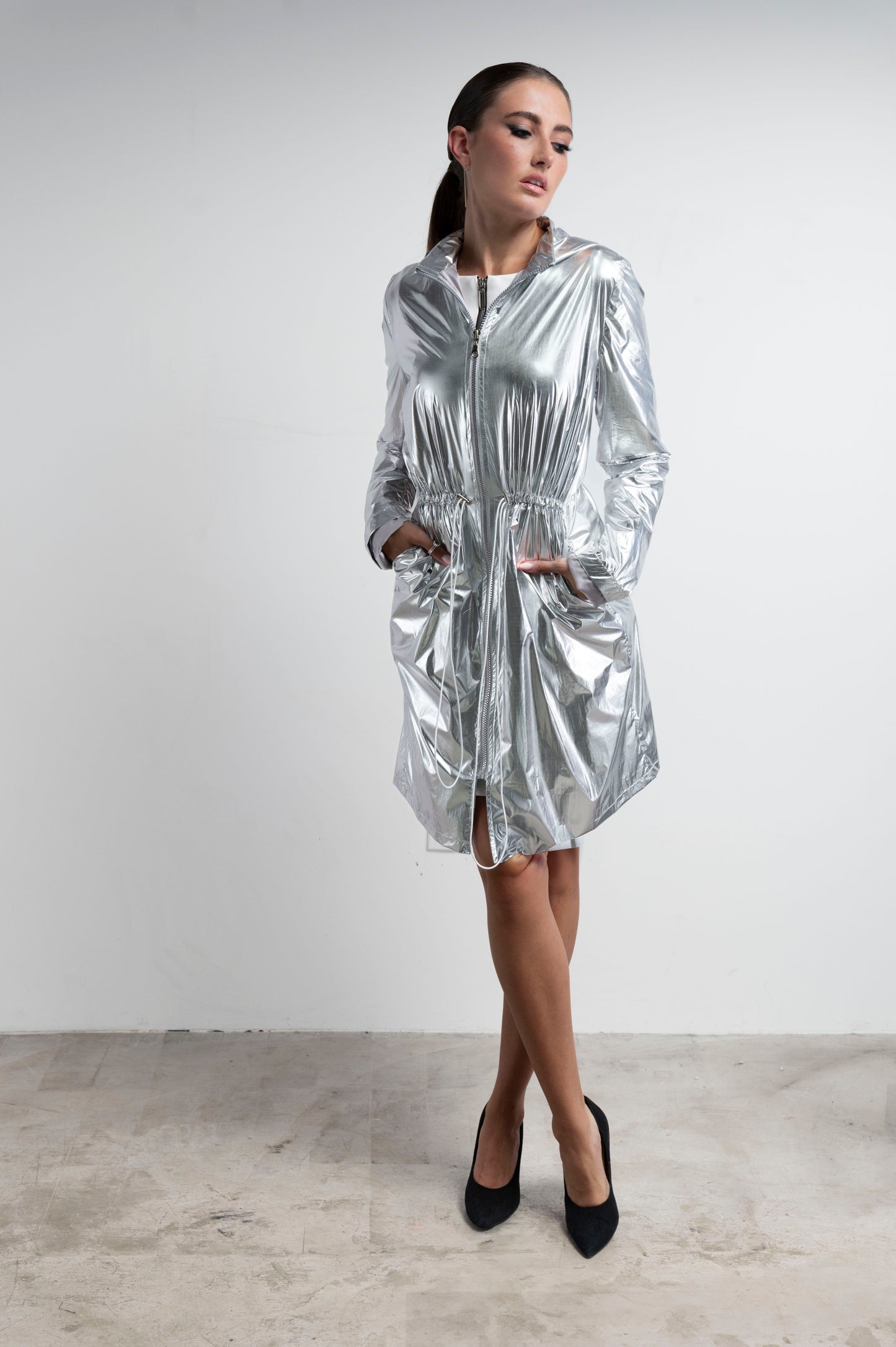 Metallic Raincoat