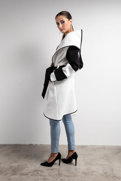 Color Blocked Coat