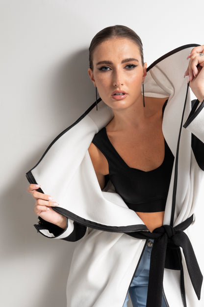 Color Blocked Coat