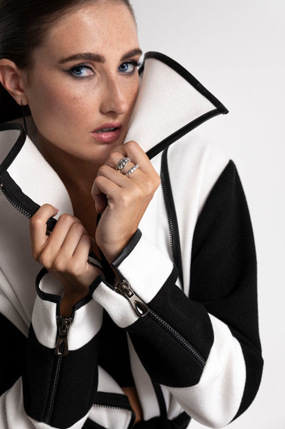 Color Blocked Coat