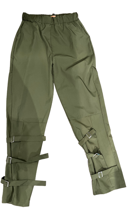 Green Joggers w/ Buckles